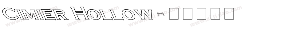 Cimier Hollow字体转换